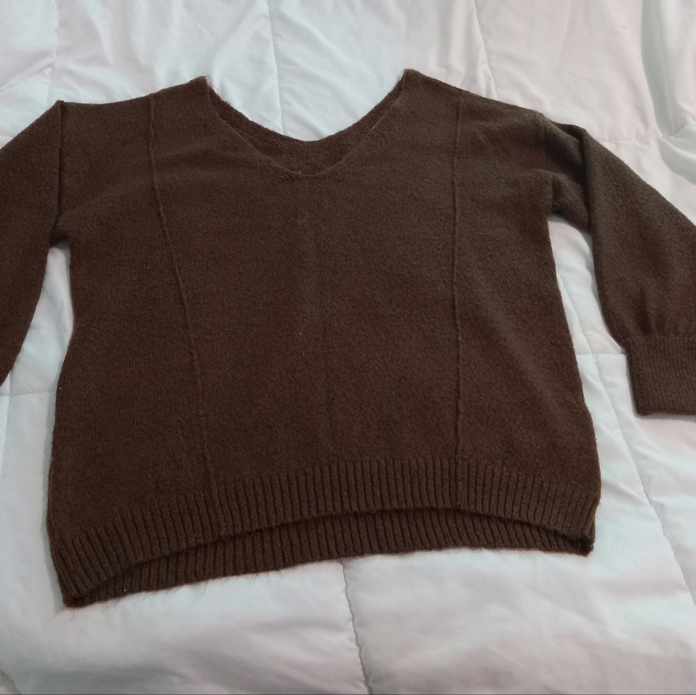 Rue21 Brown V-Neck Women's Sweater